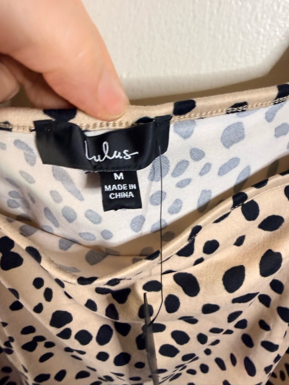 Lulu's Cream Leopard Print Square Neck Puff Sleeve Bodysuit - Picture 5 of 8